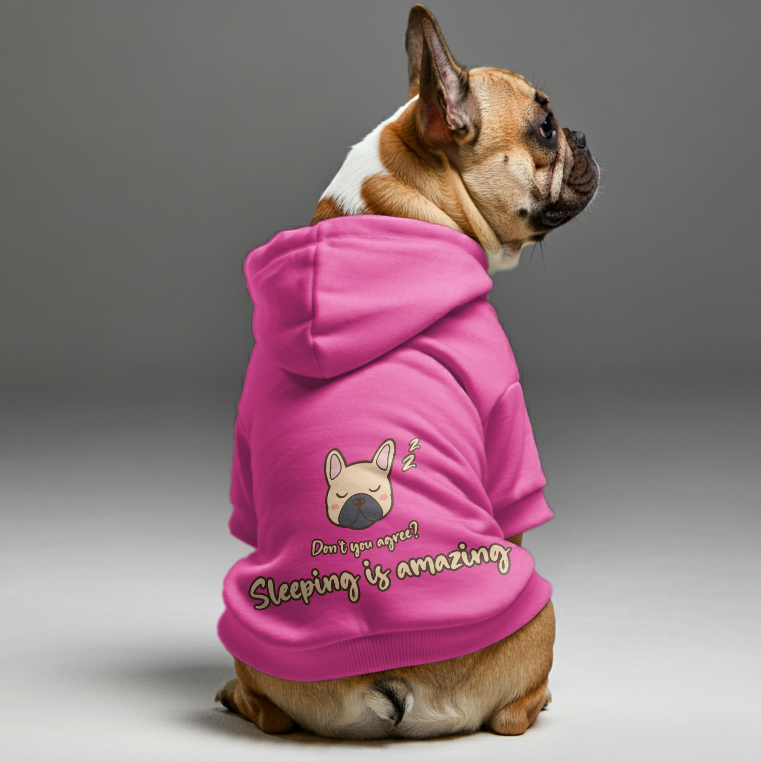 Sleeping Is Amazing N Dont U Agree - Durable Personalized French Bulldog Hoodies With Funny Quotes – Stylish, Cozy, And Premium 100% Cotton For Frenchie Fans