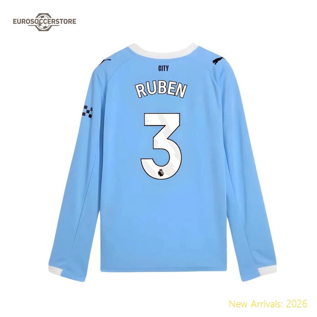 2025-2026 Man City Kids Safe Ruben Jersey Climacool Dri-fit