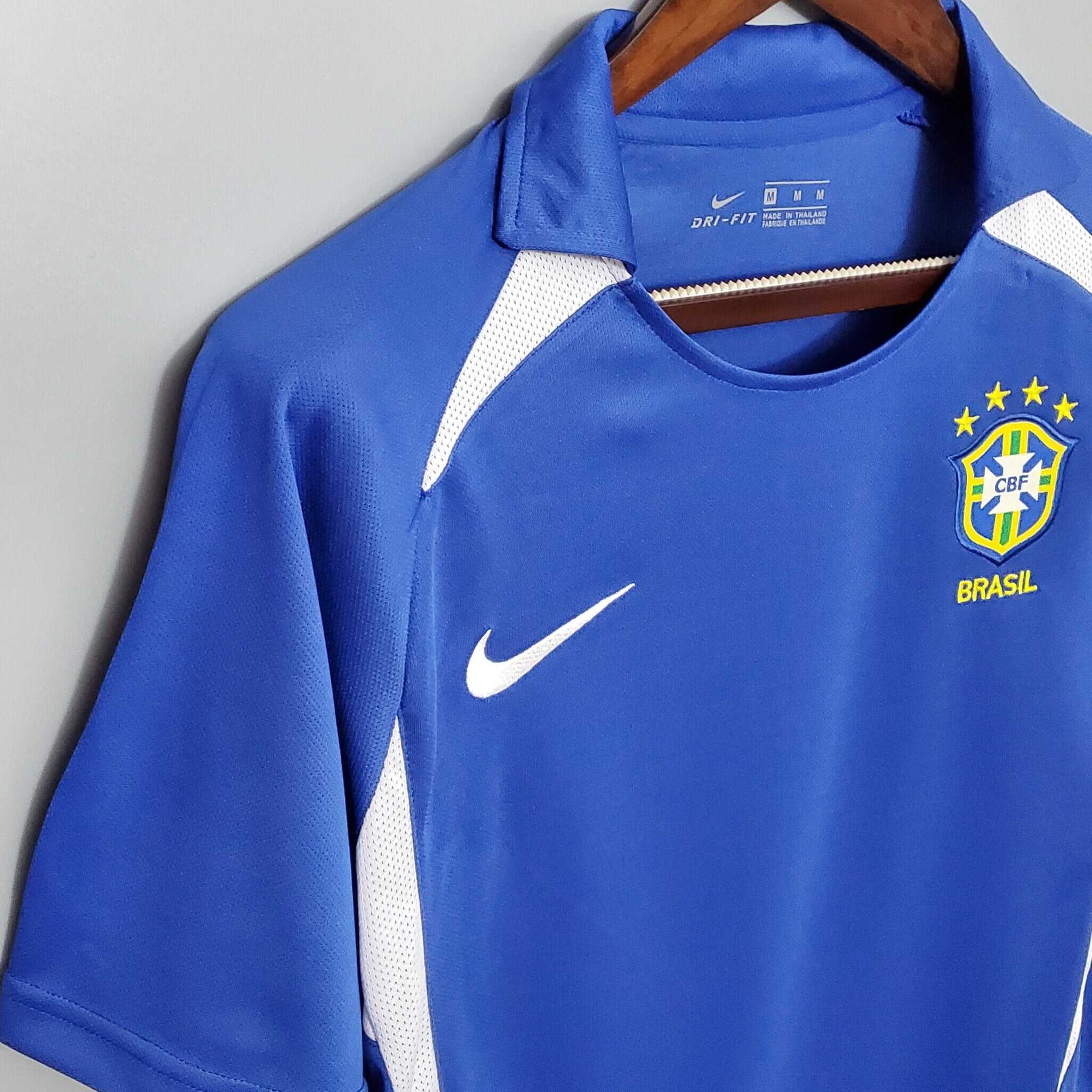 Cheap 2002 Brazil away retro kit
