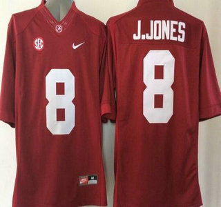 premium Men's Bama Crimson Tide Julio Jones #8 Red 2015 Football