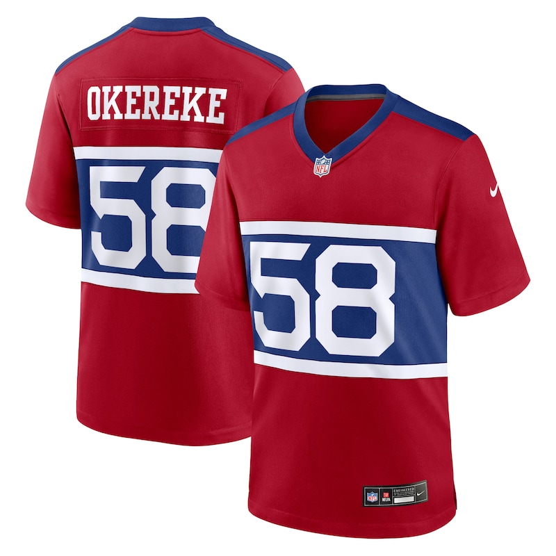 None Bobby Okereke NY Giants Retro Premium-Quality Jersey for NFL Fans