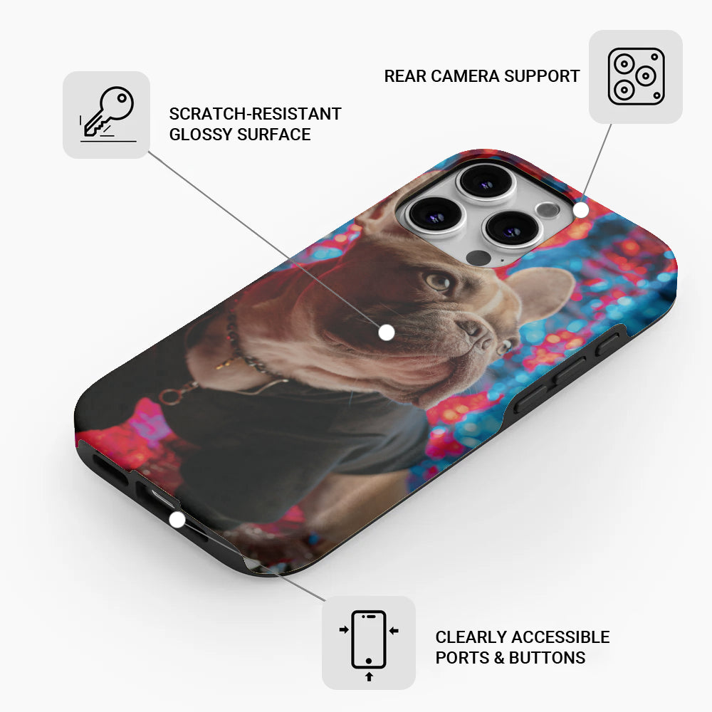 French Bulldog Dean Personalized Dual Layer Phone Case Durable Dog Item