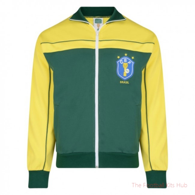 Score Draw Brazil 1986 World Cup Finals Track Jacket (Yellow)