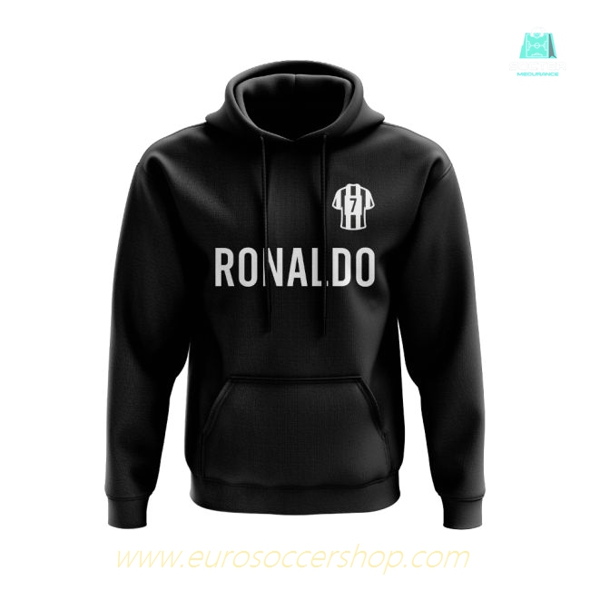 Cristiano Ronaldo Juventus Number Hoody (Black)