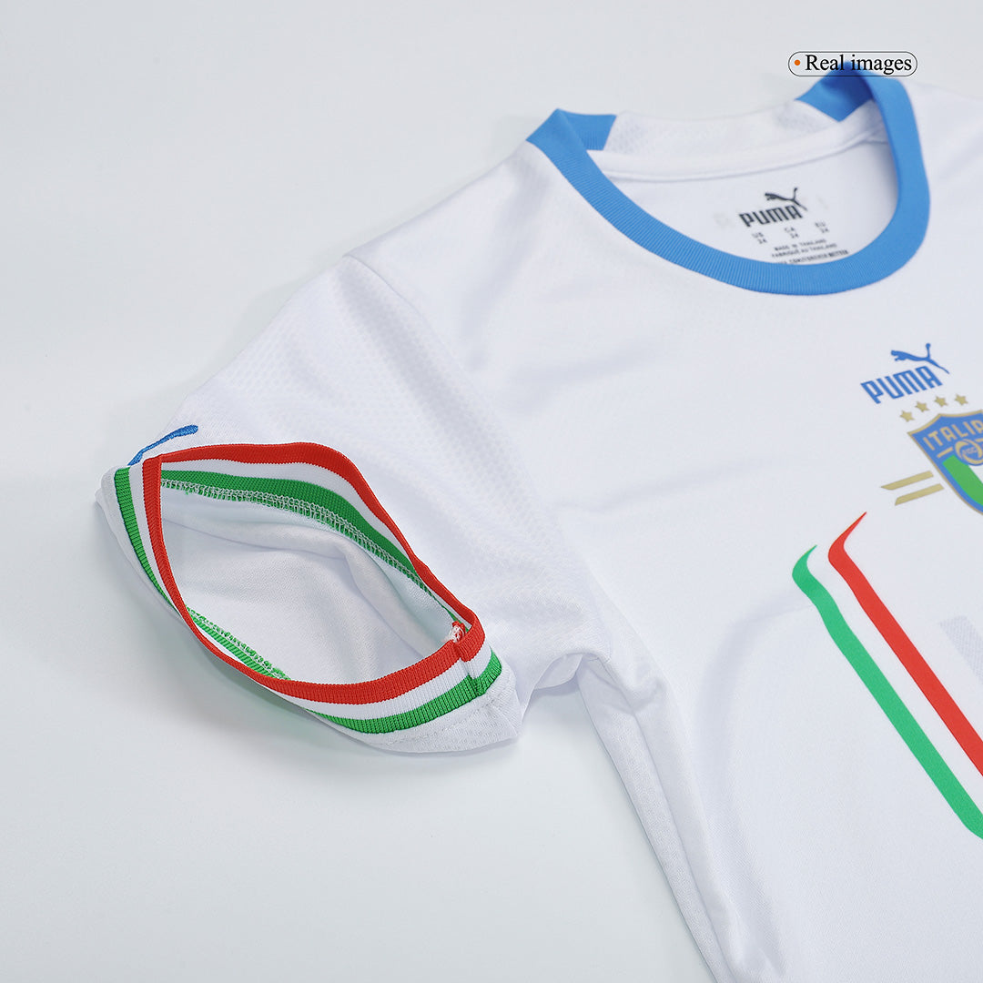 Kid's Italy Away  Soccer Jersey Kit(Jersey+Shorts) 2022 Authentic Kit