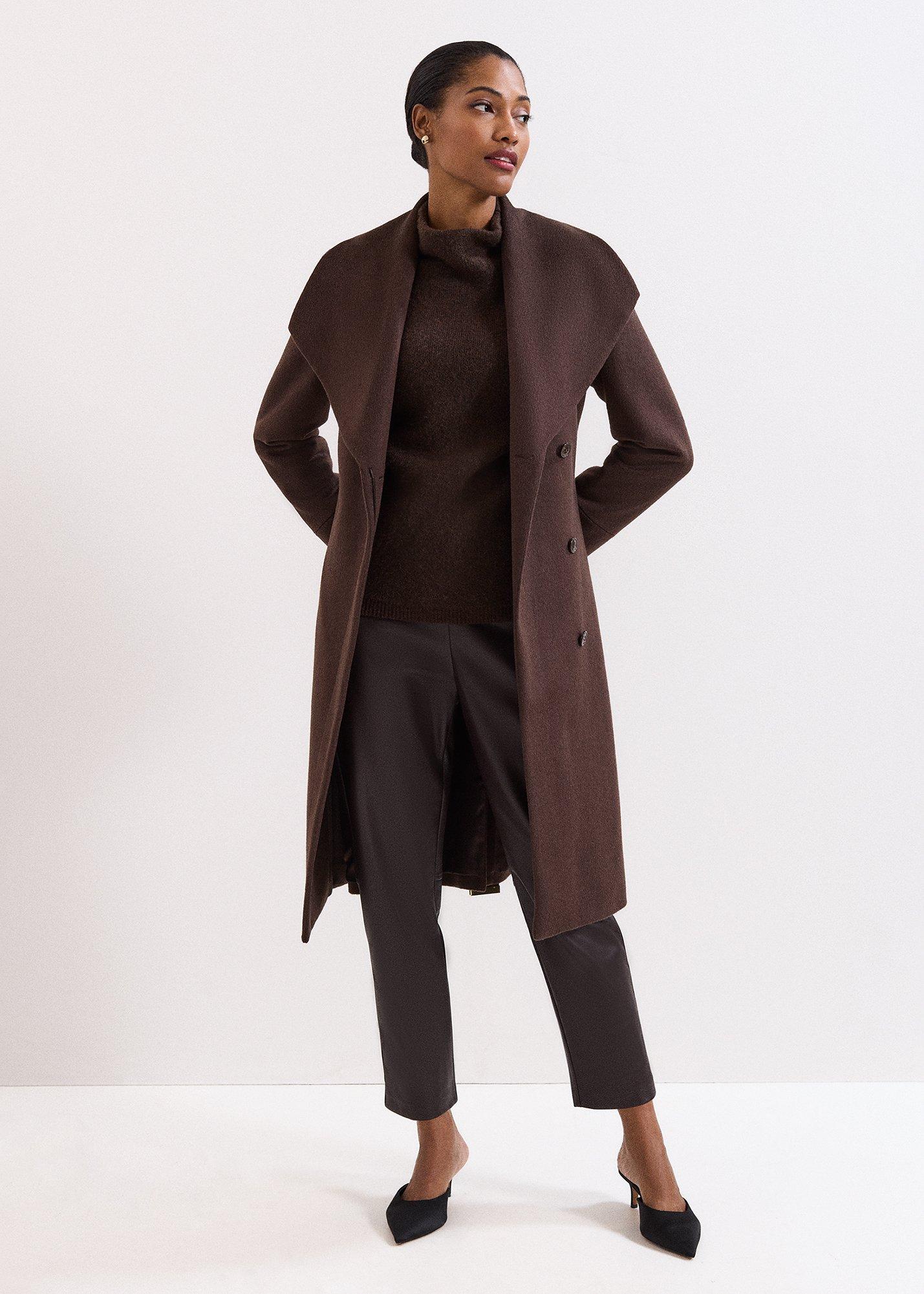 Nicci Belted Wool Coat