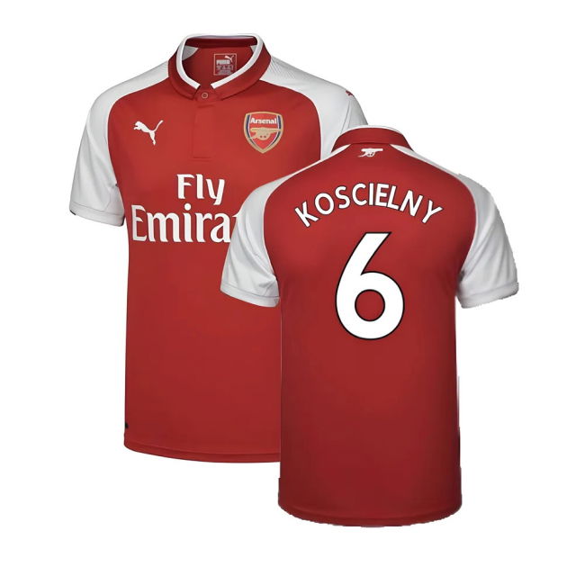 Arsenal 17/18 Home Football Shirt Adult Size XS ((Excellent) XS) (Koscielny 6)