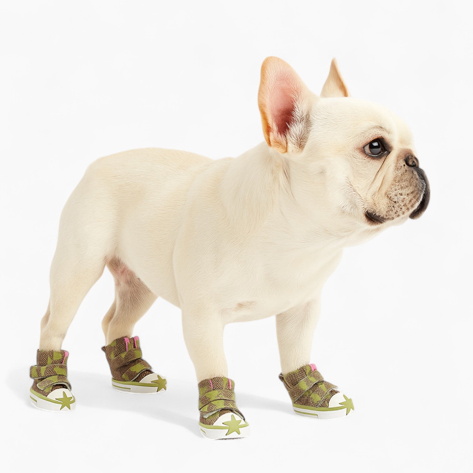 French Bulldog Pawlaxy French Bulldog Sneakers – Star Print Casual