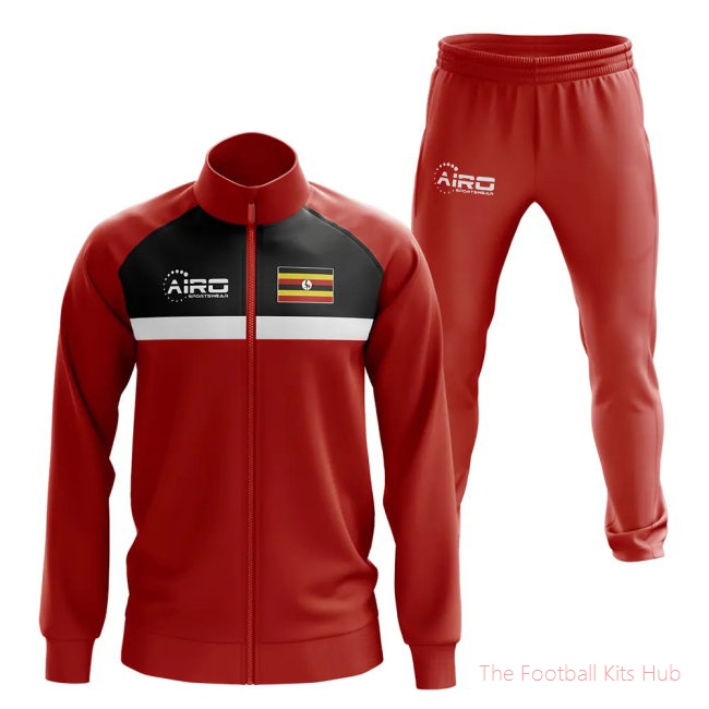 Men Uganda Concept Football Tracksuit (Red)