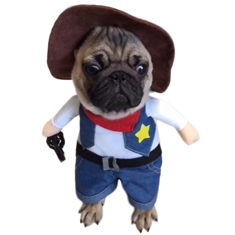 French Bulldog Im A Cowboy Frenchie Halloween Costume (ws211) Durable Dog Item