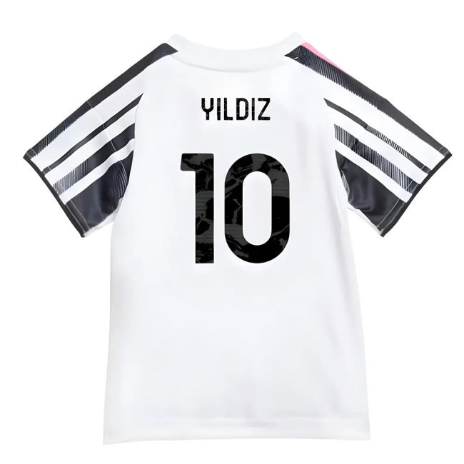 2025-2026 Juventus Baby Home Kit (Baby) (Yildiz 10) Stretch Fabric