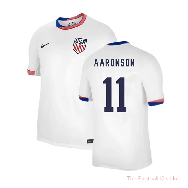 2024-2025 United States USA Home Shirt (AARONSON 11)
