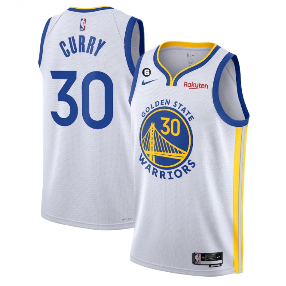 Golden State Warriors Stephen Curry30 White Jersey - - Basketball Fan Gear