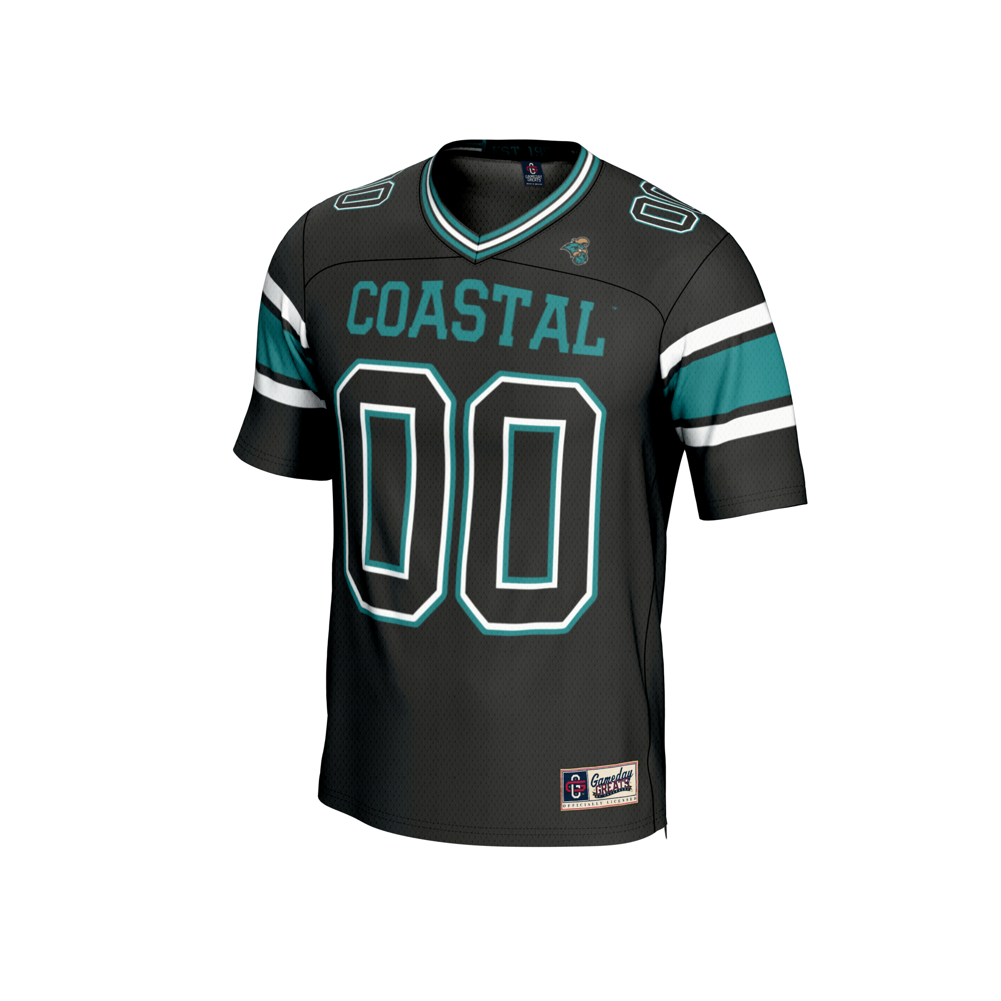 [NJP] Coastal Carolina Chanticleers GameDay Greats Youth NIL Lightweight Collegiate Football Fashion Jersey - Black