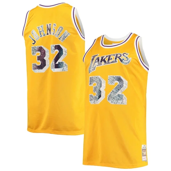 Durable Magic Johnson LAL NBA Jersey - Team Colors - Licensed Product