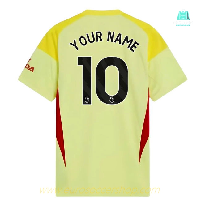 2025-2026 Arsenal Home Goalkeeper Shirt (Yellow) (Your Name)