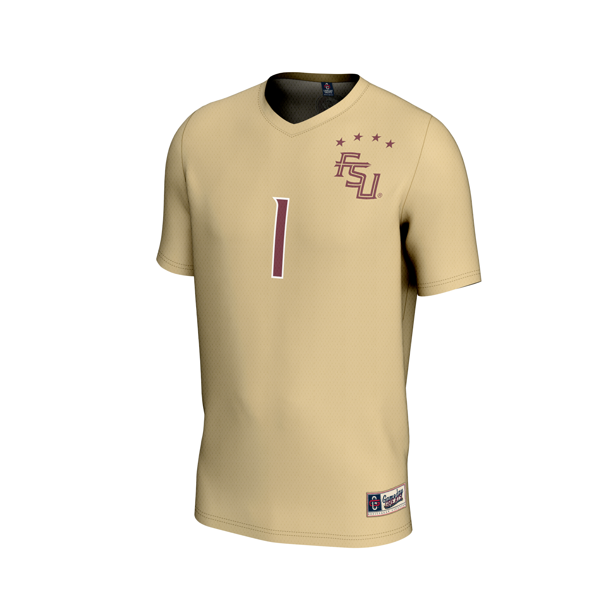 [NJP] Florida State Seminoles GameDay Greats Unisex Lightweight Collegiate Soccer Fashion Jersey? - Gold