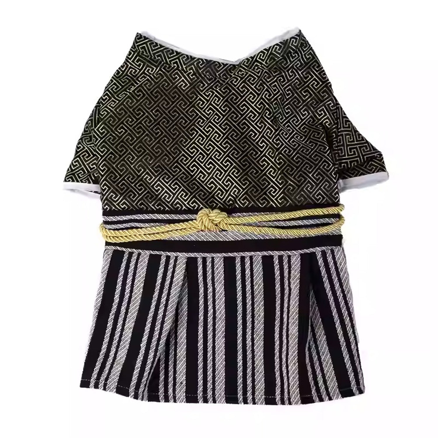 Culture-Inspired Bushibull Frenchie Kimono Costume – Traditional Samu...