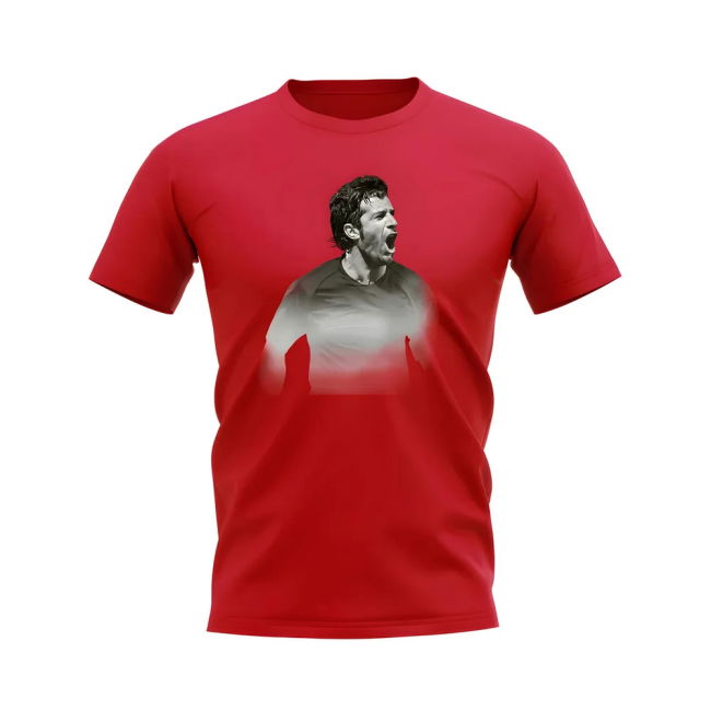 Luis Figo Portugal Legend T-Shirt (Red) Performance Authentic