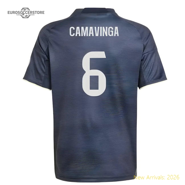 2025-2026 Real Madrid Second Jersey (kids) (camavinga 6)