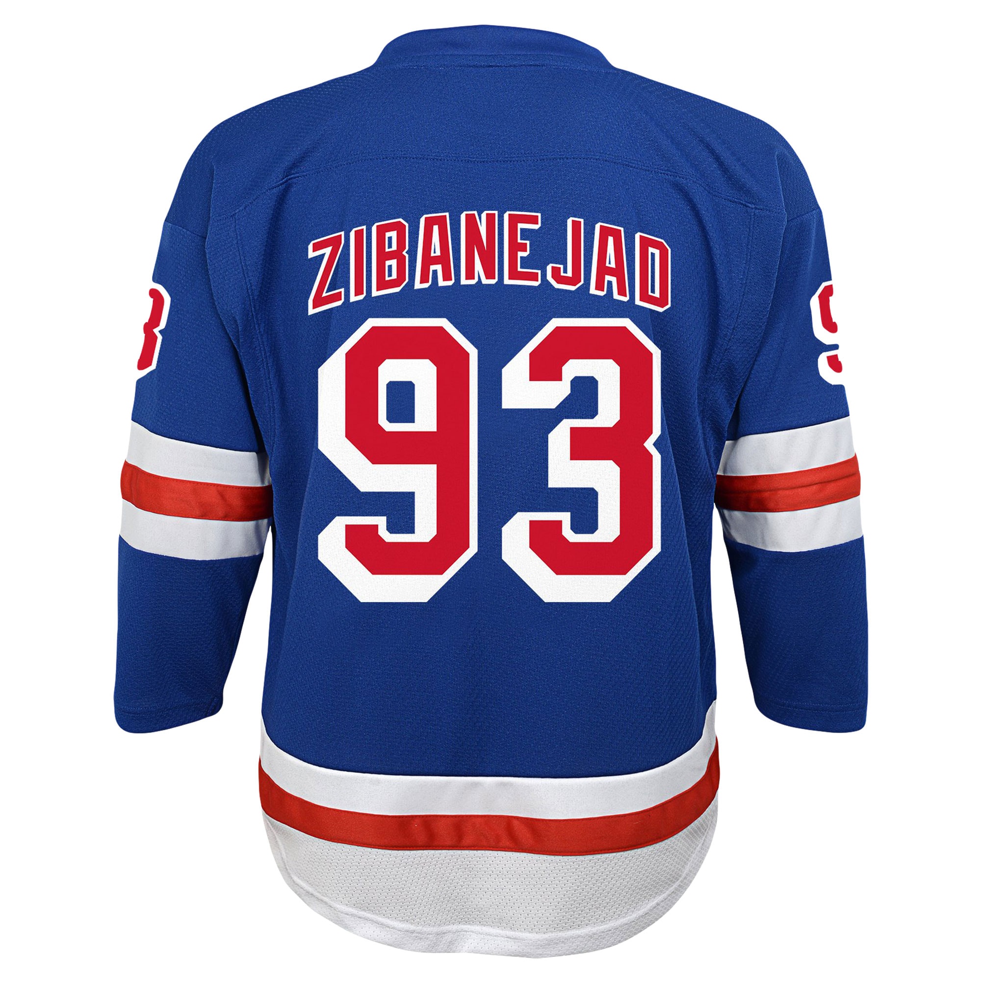 [LK] Mika Zibanejad New York Rangers Youth Home Replica Player Jersey - Blue
