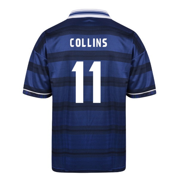 [JGK] Score Draw Scotland 1998 World Cup Finals Retro Football Shirt (Collins 11)