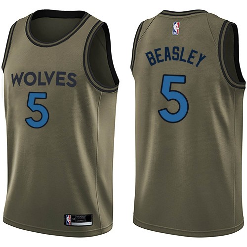 Timberwolves #5 Malik Beasley Superior 2024 Icon NBA Jersey - Green