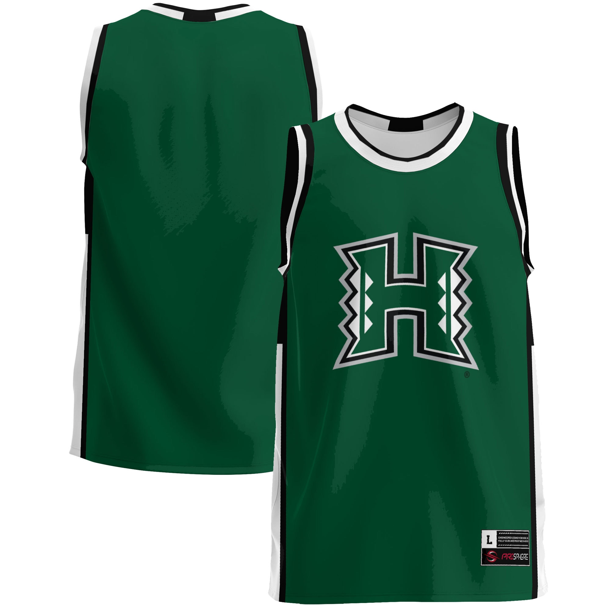[DDG] Hawaii Rainbow Warriors GameDay Greats Lightweight Basketball Jersey - Green
