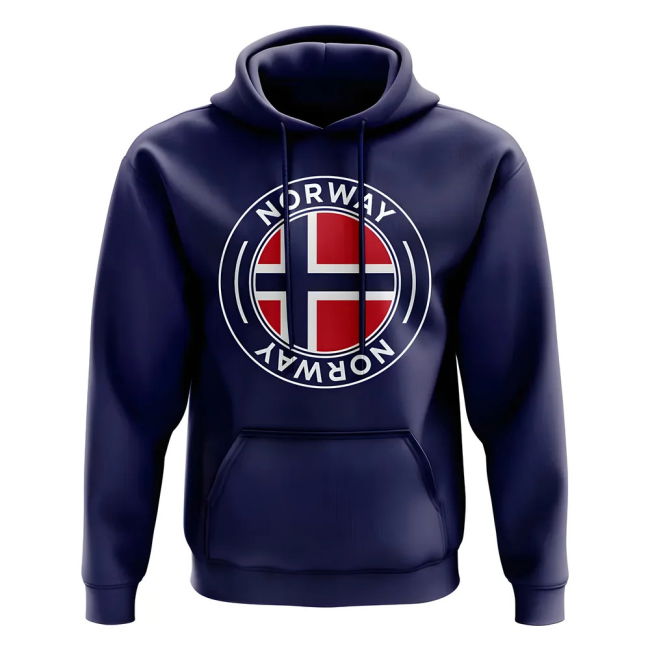 Norway Football Badge Hoodie (Navy) Performance Performance