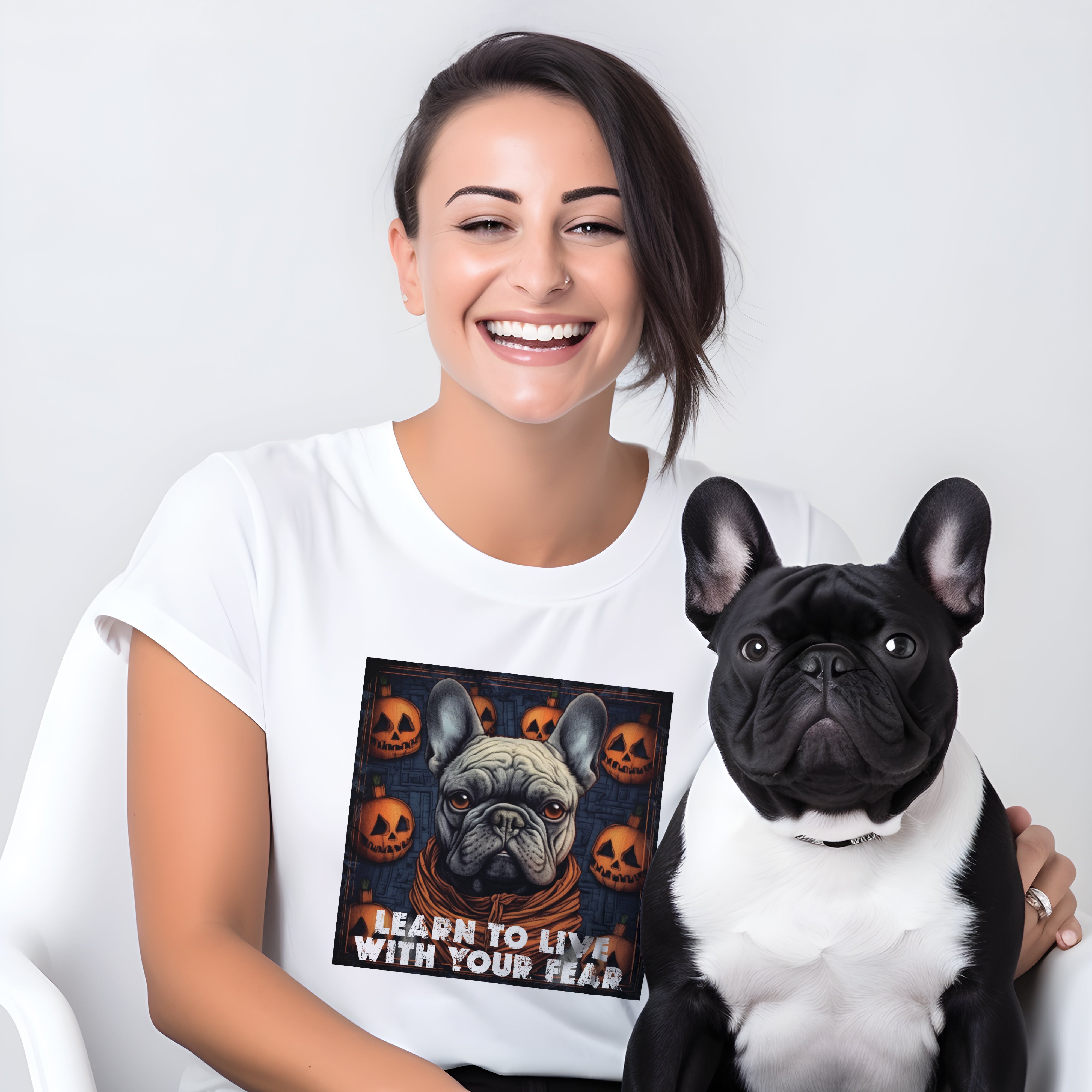 Frenchie-Fan Stylish Canine Attire - Unisex T-shirt for Street Style