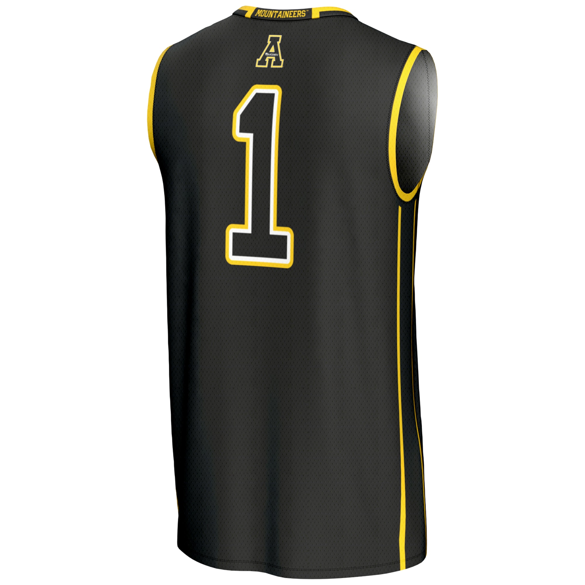 [DDG] Appalachian State Mountaineers GameDay Greats Lightweight Basketball Jersey - Black
