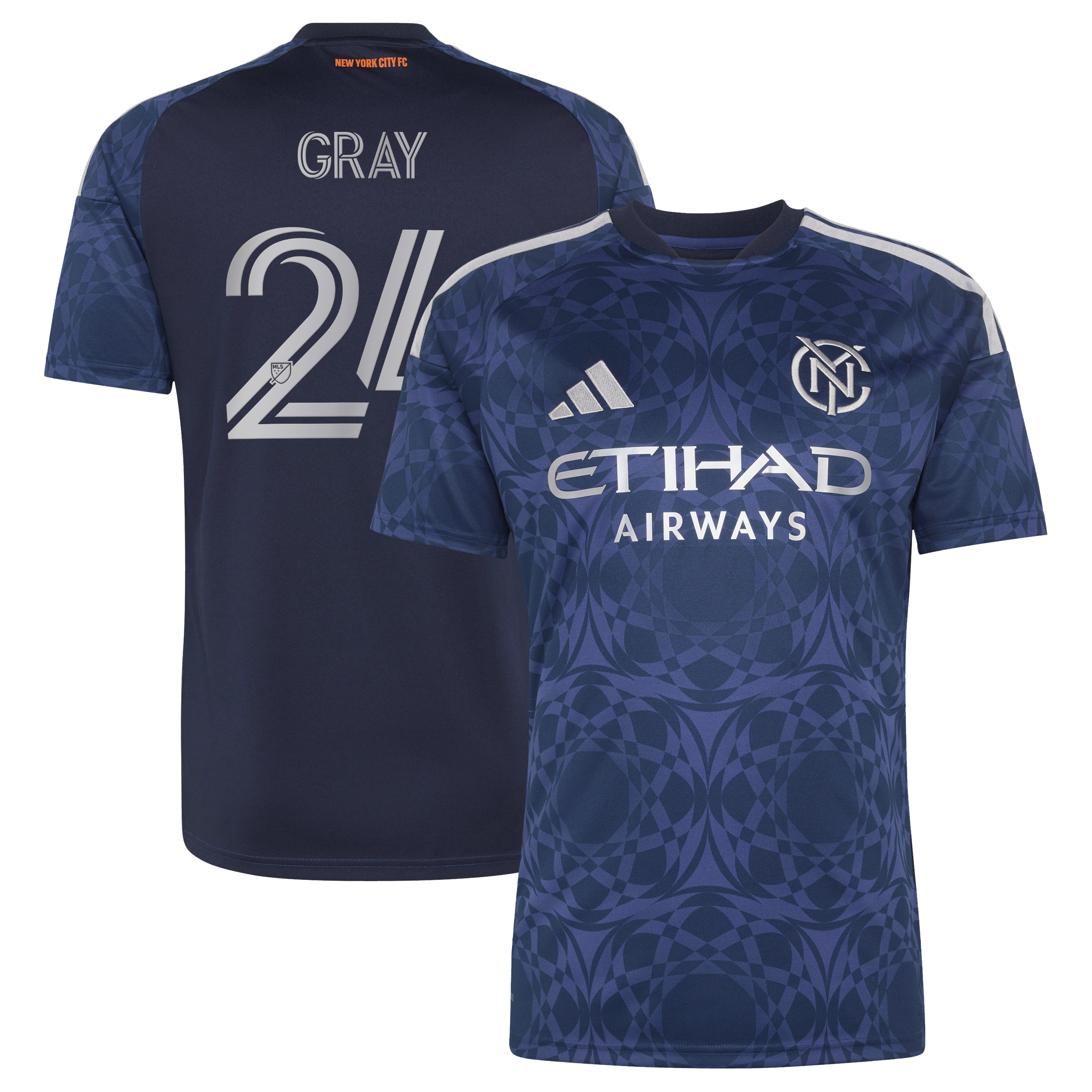 [JED] Women's Tayvon Gray New York City FC 2026 The All Nations Kit Replica Jersey - Blue