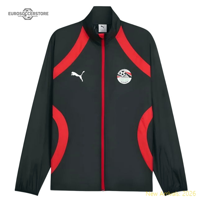 2024-2025 Egypt National Team Prematch Woven Jacket (black)