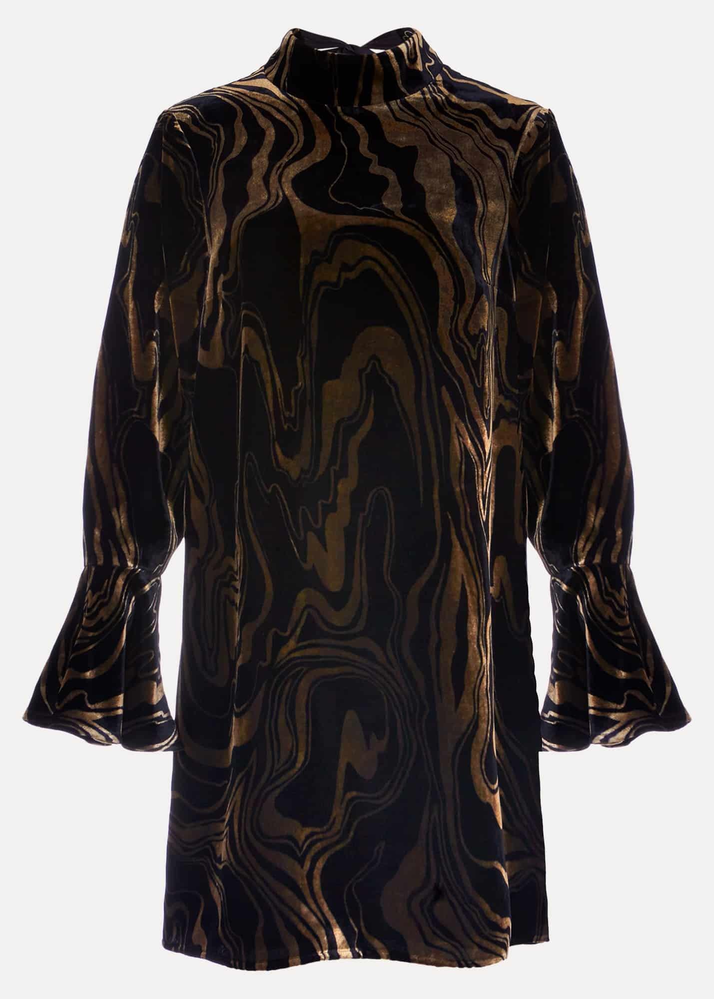 Rayna Velvet Swirl Mini Dress