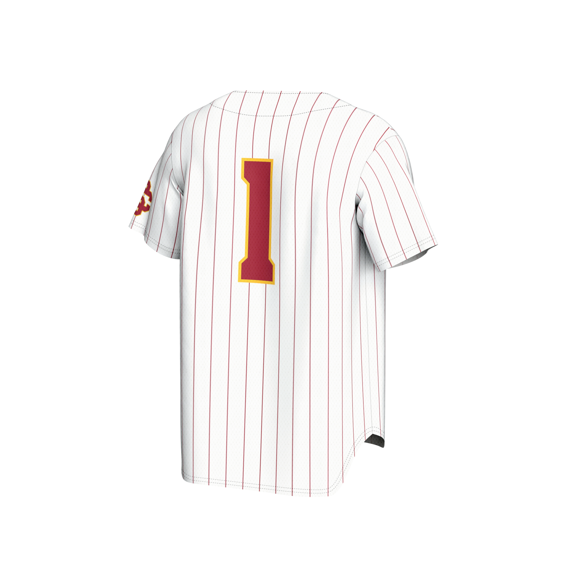 [NJP] USC Trojans GameDay Greats Youth Lightweight Collegiate Baseball Fashion Jersey - White