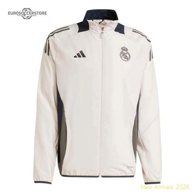 High-quality 2024-2025 Real Madrid Eu Presentation Jacket (putty Ma