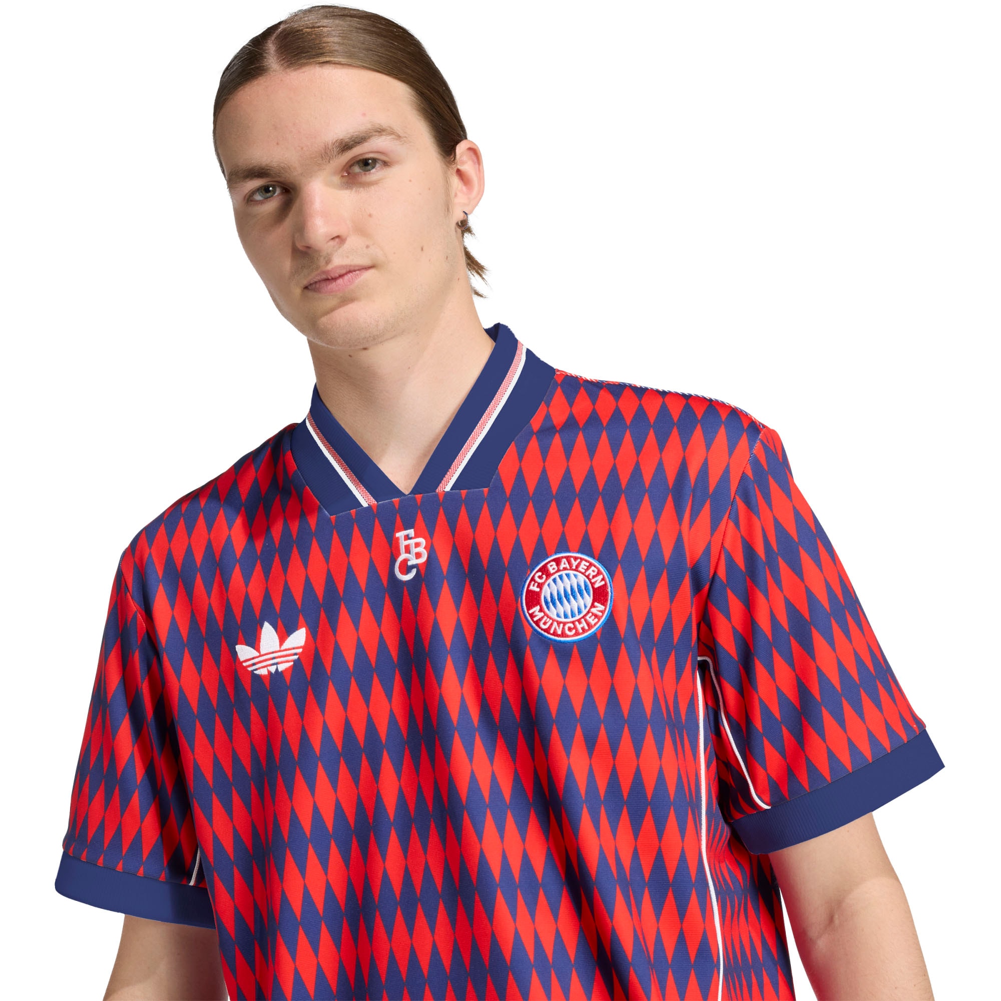 [SJH] Bayern Munich Unisex Lifestyler Fashion Jersey - Red
