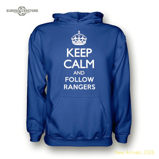 Keep Calm And Follow Rangers Hoody (blue) - Kids
