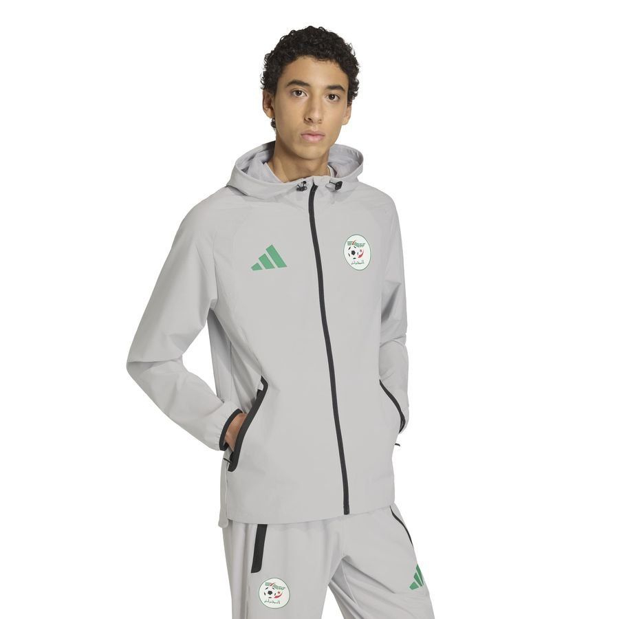 Algeria Windbreaker Tiro Tech FZ - Light Grey Stadium Collection