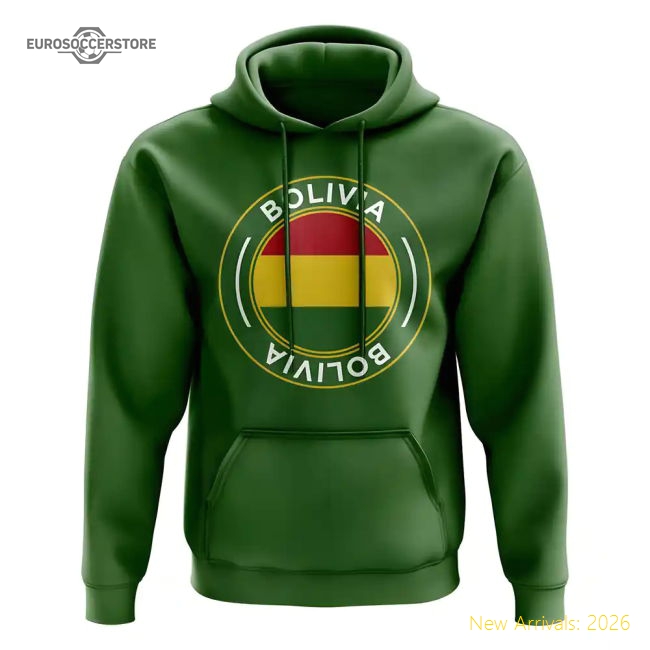 Bolivia Football Badge Hoodie (Green)
