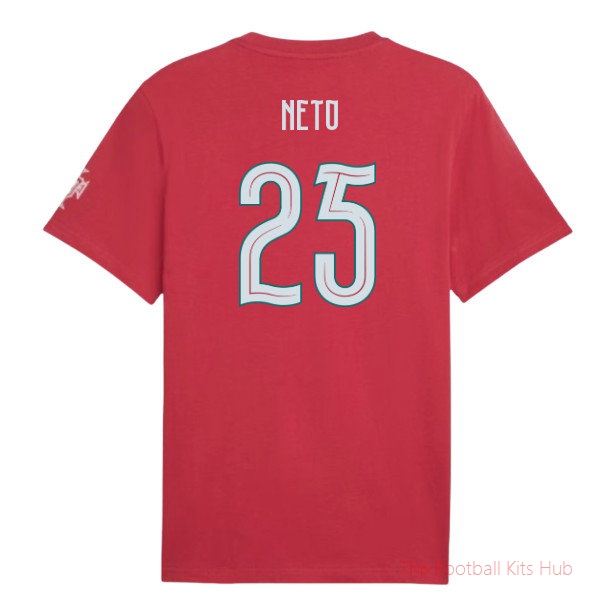 [JED] 2026/27 Portugal FtblCulture Tee (Red) (Neto 25)
