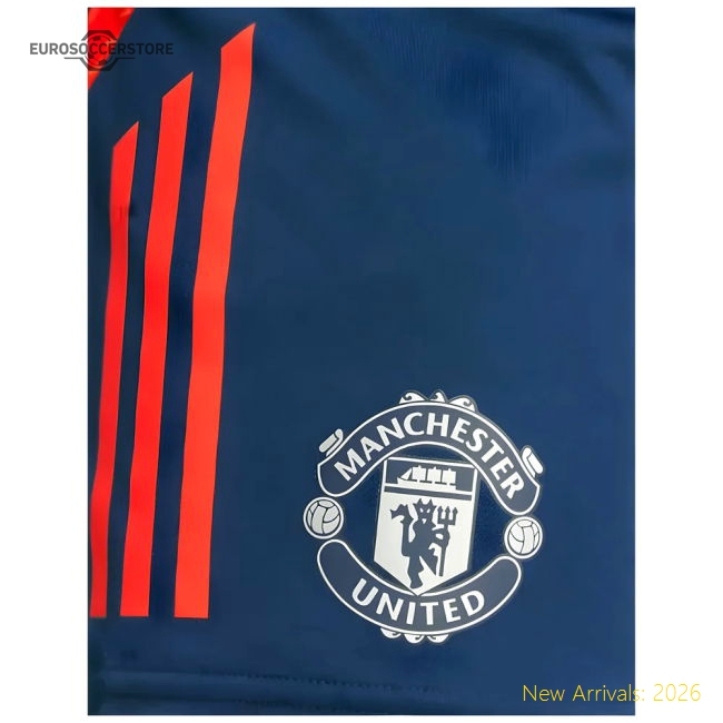 Premium Classic 2024-2025 Man Utd Training Shorts Night Indigo