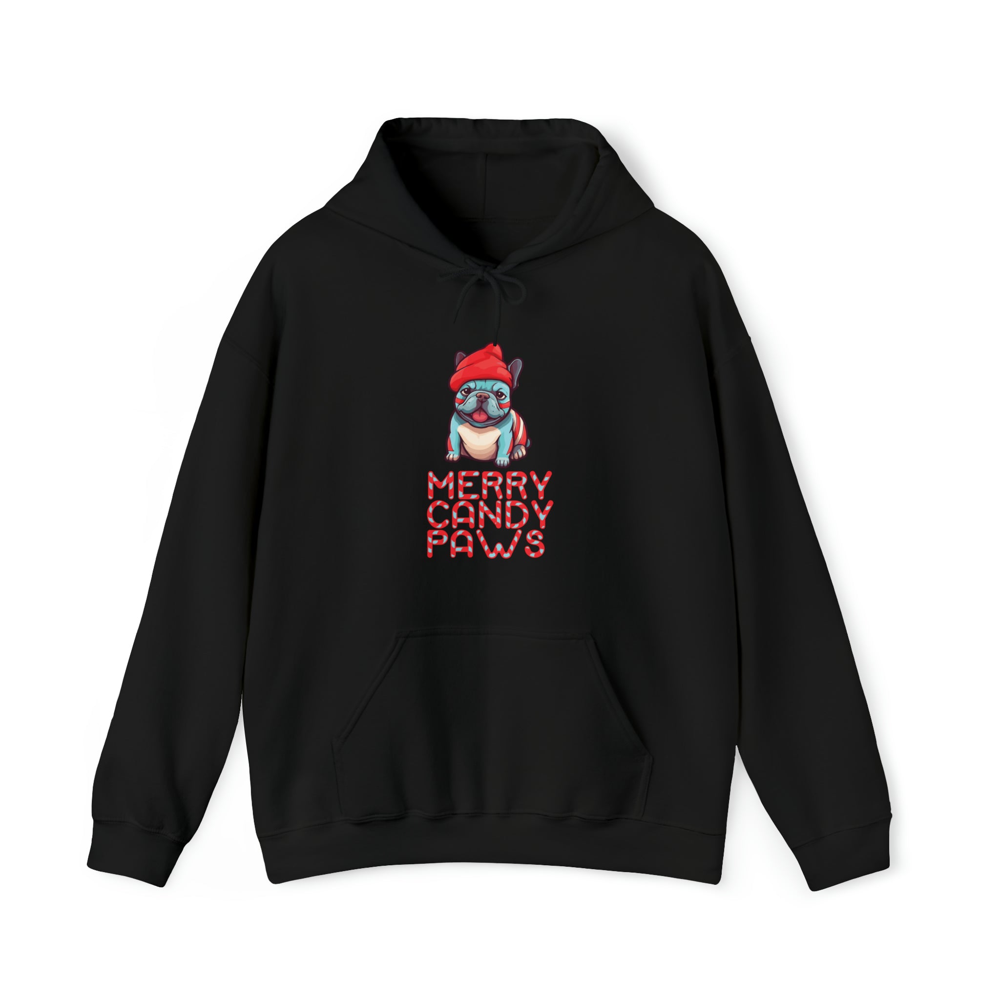 French Bulldog Merry Candy Paws Unisex Hoodie Comfy Pet Product