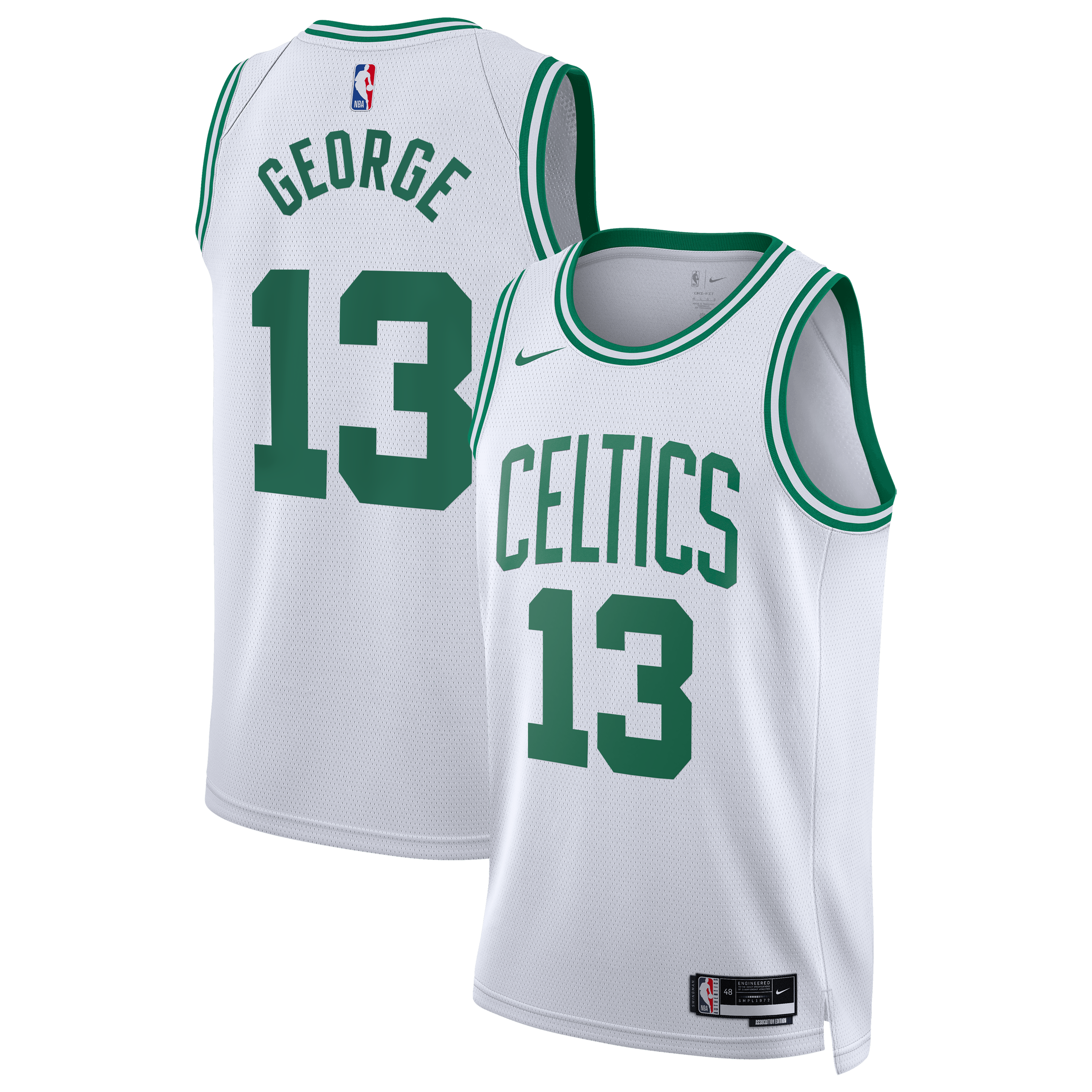 [LK] Paul George Boston Celtics Unisex Swingman Jersey - Association Edition - White
