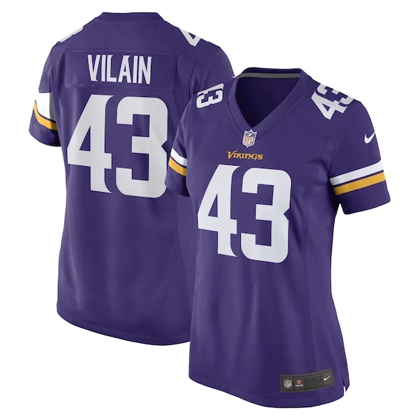 None Luiji Vilain Game Jersey - Purple | NFL Player Jersey | NFL Footb