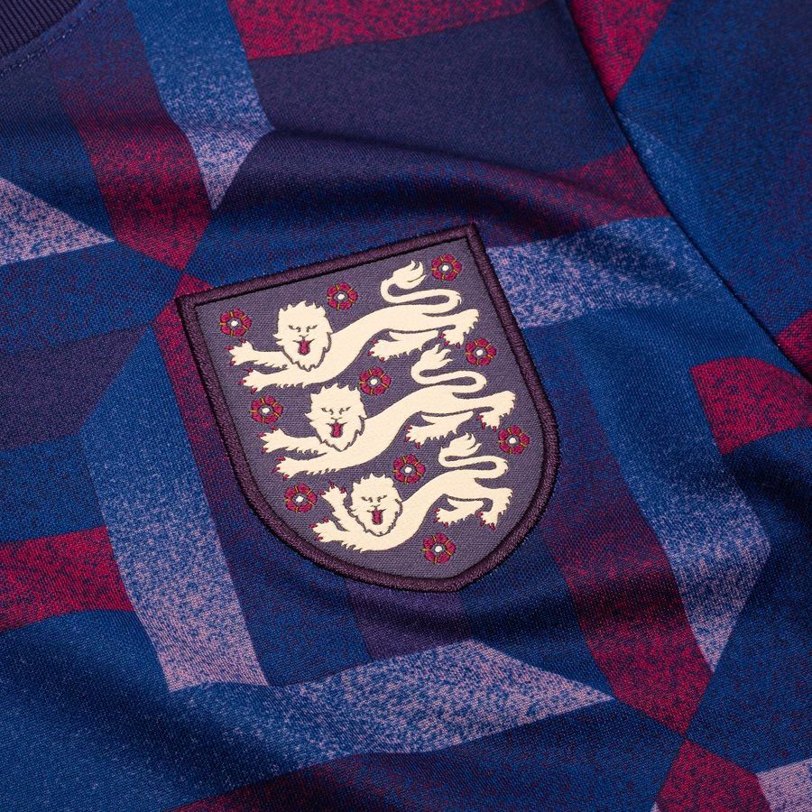 England Training T Shirt Dri Fit Academy Pro Pre Match Purple Ink/sesa