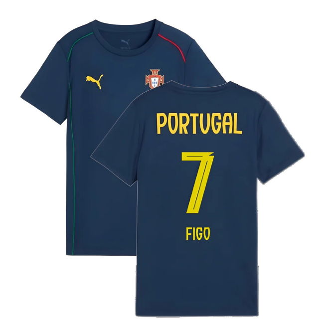2025-2026 Portugal Casuals Tee (Persian Blue) - Kids (Figo 7)