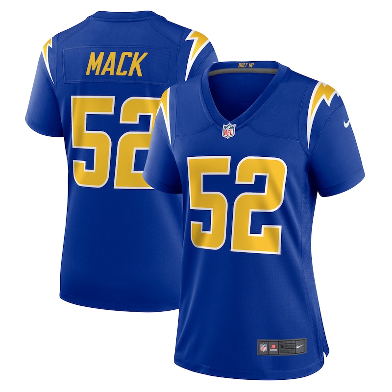 None Khalil Mack Los Angeles Chargers Championship Contender Authen...