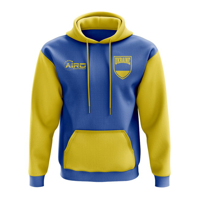 Football Ukraine Concept Country Football Hoody (Blue) Professional