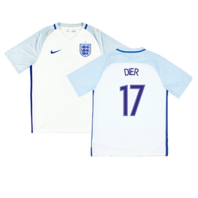 Dier 17 Genuine Copy England Home Fan Jersey for Adults